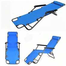 Cama plegable portátil para camping - Catre y silla de gravedad cero militar para dormir cómodamente al aire libre en EE. UU. - Por defecto - Ver 6