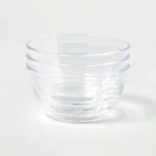 8oz 3pk Plastic Mini Bowls - Room: Clear Snack Bowls, Dishwasher-Safe, Small Round Dining Set - 1 - View 3