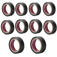 2/5/10/20 sztuk Taśma elektryczna, trudnopalna, odporna na wysokie temperatury do użytku wewnątrz/na zewnątrz, Premium czarna wodoodporna taśma elektryczna, wodoodporna samoprzylepna taśma elektryczna z PVC