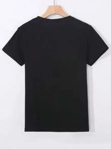 DISCO FLOWER BOY T-Shirt Basic Cotton Short Sleeve Premium Shirt - 軍綠色 - 查看 2