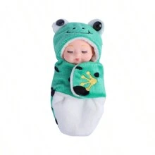 HUANG ER 1个/6个4英寸迷你重生娃娃套装：可水洗逼真娃娃，配有衣服，适合女孩、男孩、幼儿和儿童，生日礼物、返校礼物。 - 彩色 - 查看 16