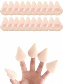 Set surtido de 5/10/12/20/30/50/100 piezas de esponjas de maquillaje con textura suave y esponjosa, con doble cara y acabado aterciopelado, adecuadas para aplicar maquillaje, herramienta de belleza para rostro y Body