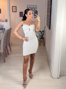 Vestido tomara que caia - Branco - Visão 2