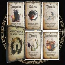 1 pezzo Saggezza delle streghe Carte divinatorie - Gioco di carte | Gioco di divinazione e di lettura del futuro a grandezza naturale | Sblocca la conoscenza interiore | Età 14+ | Ottimo per principianti di tarocchi | Ottimo gioco per feste - Multicolore - Visualizzare 1