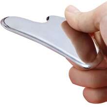 Stainless Steel Muscle Scraping Tool, Body Massage Scrapper For Scar Tissue, Face Muscle Scraping Tool, Neck Massage Shaver Mother's Day Flowers, Personalized Gifts For Mom, Last Minute Gifts, Mother's Day Ideas, Mothering Sunday Gifts, Handmade Cards For Mum, Best Mother's Day Gifts Under $50 - Silver - View 4