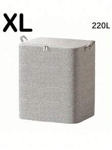 Grandes sacos de armazenamento, caixas de armazenamento de roupas, organizadores de armários dobráveis, recipientes de armazenamento com alça reforçada para roupas, cobertores, edredons, lençóis, travesseiros e brinquedos (cinza), caixas de armazenamento com tampas, caixas de mudança, organizador de sapatos