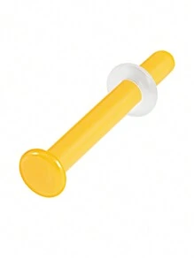 1 pieza Aro de nariz de vidrio de color transparente Retén de aro recto para perforación corporal Joyería