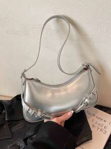 1 pièce Sac d'épaule pour femme, sac baguette haut de gamme unique de niche