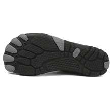 Sandalias de playa unisex, zapatos para el agua con suela blanda antideslizante para exterior, natación y vadeado, anti-corte y de secado rápido - Negro - Ver 4