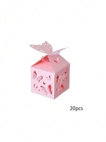 20pcs Laser Cut Gift Boxes, Suitable For Baby Shower Parties, Weddings, Small Gift Bag Decoration, Gift Boxes - Multicolor - View 13