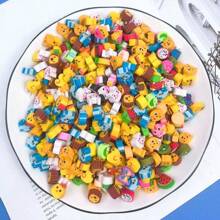 50-200片迷你卡通橡皮擦学生易擦可爱小橡皮擦适用于铅笔字迹晕染200+款随机发货学生橡皮 - 彩色 - 查看 5