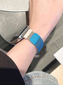 1pc Magnetic Metal Watch Band, Compatible With Huawei Watch Fit 1/Fit 2/Fit 3 Straps