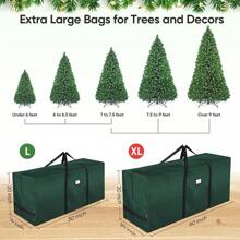 7.5 Ft Extra Large Christmas Tree Storage Bag With Reinforced Handles And Dual Zippers For Wide Opening (Green),Boho Vibes