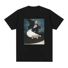 Breaking Bad Heisenberg T-Shirts Man Walter White 90s Skate T-Shirt Men Women Graphic Print T Shirt Cotton Casual Tee Shirt Tops - Black - View 1