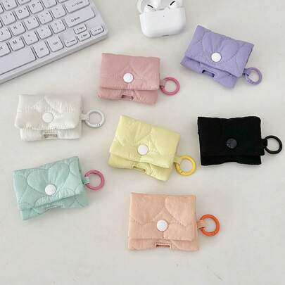 迷你耳机便携包，可爱柔软保护套，适用于蓝牙耳机旅行学校大学电子包移动电源便携式充电器充电器包耳机包电缆包电缆整理器数码相机相机包相机包