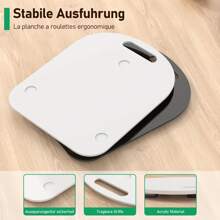 1pc Kitchen Sliding Mat, Non-Slip Pad For Thermomix Multifunctional Cooker Accessories, Fit For TM6/TM5 Cookers, 5mm High-Quality Acrylic Sliding Pad With Handle For Easy Movement, Non-Slip Rubber Feet