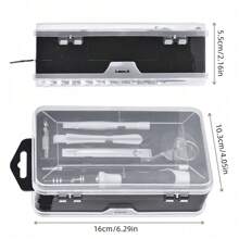 117 In 1 Magnetic Handle Precision Screw Tool Set, Computer, PC, Mobile Phone, Game Controller, Camera Repair Kit, SIM Card Disassembly Needle, Tweezers - Silver - View 10