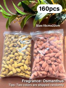 160pcs, Backflow Incense, Natural Waterfall Incense For Backflow Incense Burner, Perfect Yoga Gift, Brings Relaxing Aroma With Soothing Scent, Natural Waterfall Incense Cone, Home Backflow Cone, For House Air Freshener, Meditation, Yoga, Home Or Office Purification - Backflow Incense - View 18