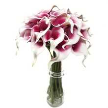 4/10/20 Piezas Flores Artificiales de Cala Lili, Flores de Cala Lili Realistas de Textura Simulada para Decoración del Hogar, Jardín, Oficina, Fiesta, Boda, Ramo, Centro de Mesa, Pascua - Multicolor - Ver 28