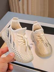 Zapatillas deportivas casuales para bebés/niños pequeños, zapatillas de correr para primavera/otoño, zapatos versátiles de un solo toque para pre-caminantes unisex
