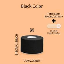 5M/Roll Invisible Push Up Breast Lift Boob Tape,Breathable Elastic Fabric Breast Lift Tape Self-Adhesive Push Up Nipple Cover,Women Boob Tape Bras Strapless Pad Sticker