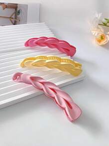 3 buc/set cleme de păr mate cu gheare de banană, agrafe de păr răsucite pentru cocuri, suporturi pentru coadă de cal, accesorii de păr, agrafe de păr, gheare de păr, chestii școlare