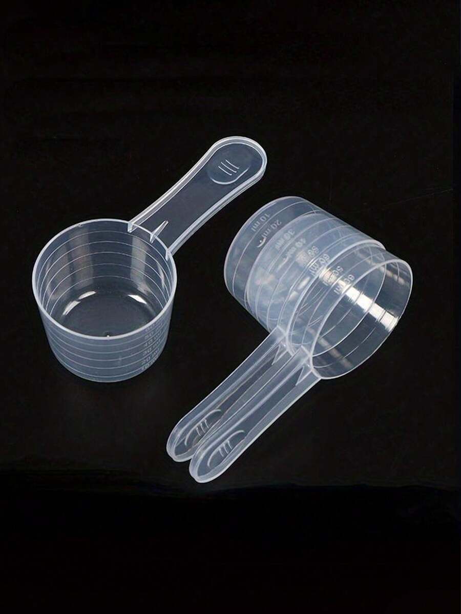 1/3/5/10pcs Milk Powder Scoops, Laundry Detergent Scoop, Lab Measuring Spoon, Plastic Measuring Spoons For Cosmetics Powders Kitchen, High-Permeability Pp Spoon, 30g, 2.03oz Powder Spoon, Graduated Spoon, Liquid Plastic Measuring Spoon, Protein Powder Spoon,School Supplies