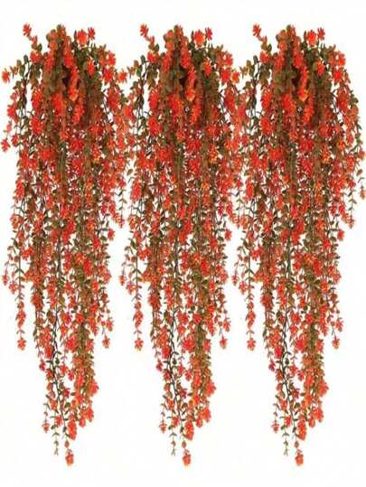 1 Buquê de flores artificiais de simulação realista, resistente a UV, decoração DIY, adequado para corredor de casa, jardim, quintal, mesa de jantar, sala de estar, decoração de festa de casamento, flores artificiais decorativas realistas, primavera e verão, presentes de dia dos namorados, formatura de aniversário, plantas artificiais