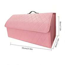 1 Stück Kofferraum Organizer Große Kapazität Box Auto Mehrzweck Werkzeuge Aufbewahrungstasche Verstauen und Ordnen PU Leder faltbare Tasche für Notfall Aufbewahrungsbox