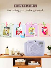 Popoto Instant Camera Gift Bundle Take Color Photo In A Minute For Mini11/12 Films, Great For Birthday Gifts For Girlfriends And Boyfriends, Holiday Gifts, Parties, Outdoor Events, Weddings (Excluding Battery And Film) - Purple Camera Set - View 6