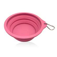 Bols pliables en silicone pour chien et chat, bol double pour animaux de compagnie pliable, gamelle d'eau et de nourriture pour chat adaptée pour la marche, la randonnée et le camping