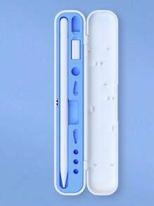1 pieza Caja de almacenamiento para Lápiz Apple, compatible con la 1ra y 2da generación, incluye adaptador y cubierta para la punta, portátil