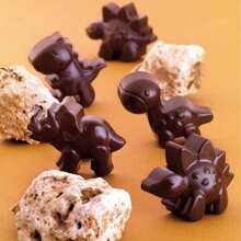 Silicone Dinosaur Mold, Dinosaur Chicken Nugget Mold, Dinosaur Ice Pop Mold, Chocolate Candy Making Mold - Multicolor - View 4