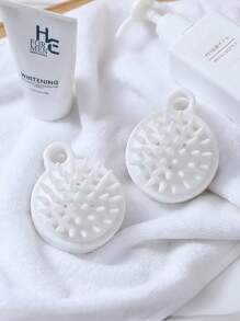 2 piezas Cepillo de masaje para champú, peine para lavarse el cabello, artefacto para masaje del cabelludo, cepillo suave para champú, cepillo de champú - Spa para la cabeza para aliviar la fatiga, mejor regalo para damas, productos para el hogar, cepillo de masaje para el baño en casa