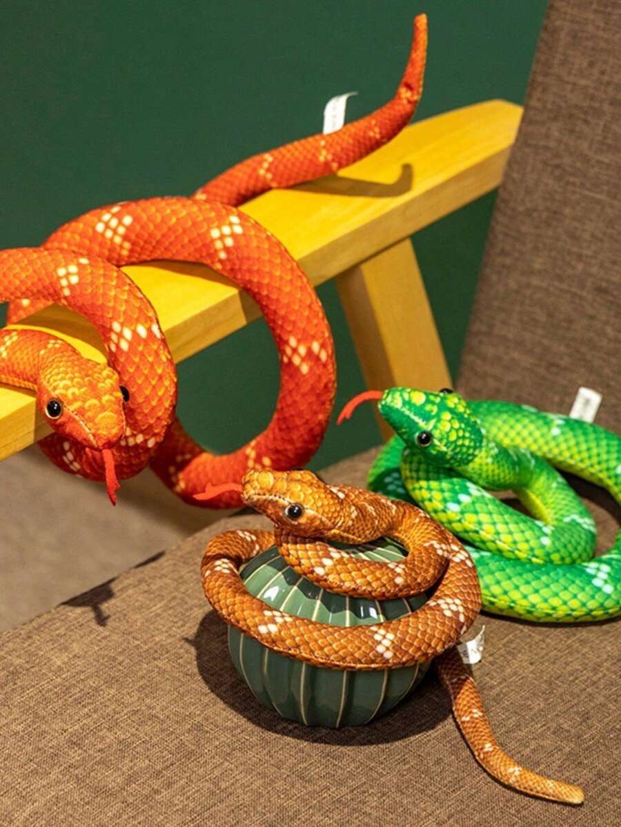New Realistic Snake Toys, Pressing Head Releases Sound, Prank Prop ...
