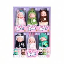 HUANG ER 1个/6个4英寸迷你重生娃娃套装：可水洗逼真娃娃，配有衣服，适合女孩、男孩、幼儿和儿童，生日礼物、返校礼物。 - 彩色 - 查看 14