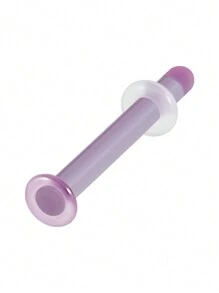 1 pieza Aro de nariz de vidrio de color transparente Retén de aro recto para perforación corporal Joyería