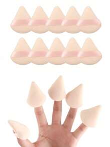 Set surtido de 5/10/12/20/30/50/100 piezas de esponjas de maquillaje con textura suave y esponjosa, con doble cara y acabado aterciopelado, adecuadas para aplicar maquillaje, herramienta de belleza para rostro y Body