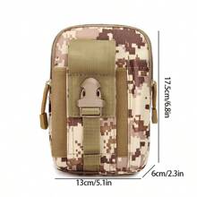 Bolsa de cintura multifuncional para deportes al aire libre, bolsa de cintura impermeable de camuflaje para accesorios de ciclismo, bolsa para teléfono móvil.