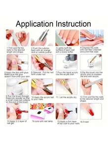 USB Electric Nail Drill Kit, Nail Polishing, Manicure And Pedicure, 6pcs Nail Files Sanding Bands Nail Art Pen - Multicolor - View 5