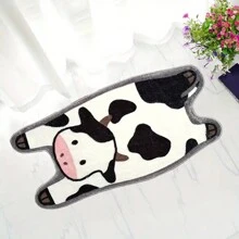 Cute Cow Bathroom Shower Rugs Funny Shaggy Accent Bedroom Rug Non-Slip Bath Rugs For Bathroom Machine Washable Shower Bath Mat Floor Carpet Home Bathroom Decor Outdoor Rug Door Mat Fall Decor Bathroom Accessories Back To School Entryway Decor - White - View 7