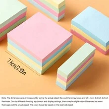 Paquete de 400 hojas de Notas adhesivas coloridas y lindas, suministros de oficina, notas adhesivas desprendibles para estudiantes y trabajadores de oficina, regreso a clases, útiles escolares - Multicolor - Ver 2