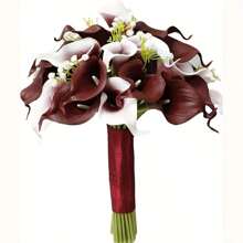 4/10/20 Piezas Flores Artificiales de Cala Lili, Flores de Cala Lili Realistas de Textura Simulada para Decoración del Hogar, Jardín, Oficina, Fiesta, Boda, Ramo, Centro de Mesa, Pascua - Multicolor - Ver 58