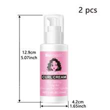 2支100毫升卷发霜，一步修复、保湿、造型，适用于天然卷发——不僵硬、不粘腻、不油腻 - 淺粉色 - 查看 3