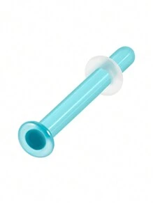 1 pieza Aro de nariz de vidrio de color transparente Retén de aro recto para perforación corporal Joyería