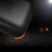 1 件收纳袋工具包无线蓝牙耳机收纳袋硬盘收纳盒黑色拉链袋充电器盒手机收纳袋数码相机收纳袋数据口红、刷子、护肤品、手机、硬币、小物品，适用于家庭、礼物、度假和节日万圣节圣诞节多功能用途，波西米亚风 - 彩色 - 查看 6