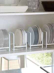 Dish Drain Rack, 1 Kitchen Dish Rack, Dish And Utensil Sorting And Storage Rack, Layered Storage Accessory Cabinet Rack, Kitchen Organizer, Portable Pot Rack, Suitable For Cabinets And Counters