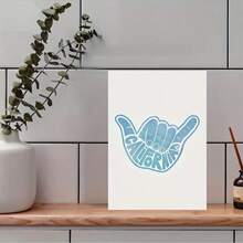 1 Pc Art Deco California Gesture Canvas Wall Art, Wooden Framed Canvas Painting -  Thickness 2.25cm/0.9inch,Valentine's Day Decorations At Home,Valentine's Day,New Year,Home Gift Decoration, Room Decoration Aesthetic, Wall Decoration Art, Perfect Gift, Autumn And Winter Wall Decoration, Living Room Decoration, Bedroom Decoration, Kitchen Decoration, Entry Decoration, Bathroom Decoration, Direct Wall Painting, High Quality Wall Painting Poster ,Easter  Easter Decorations For Women - Multicolor - View 5