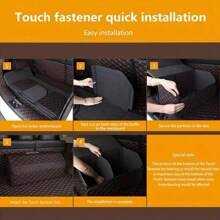 1 Stück Kofferraum Organizer Große Kapazität Box Auto Mehrzweck Werkzeuge Aufbewahrungstasche Verstauen und Ordnen PU Leder faltbare Tasche für Notfall Aufbewahrungsbox