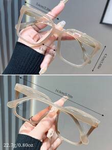 1/3pcs Stylish Cat Eye Large Frame Cute Classic Photo Glasses